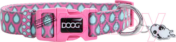 Изображение товара Ошейник DOOG Luna / COLPTD-XS (розовый с каплями)