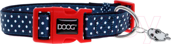 Изображение товара Ошейник DOOG Stella / COLNWS-XS (синий в белый горох)
