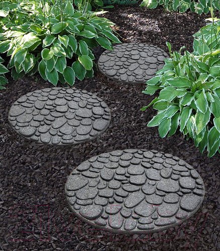 Изображение товара Плитка садовая Multy Home Round River Rock EU5000075 (серый)