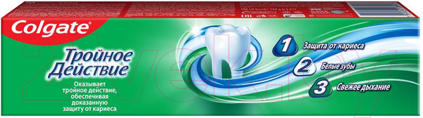 Изображение товара Набор зубных паст Colgate Тройное действие. Натуральная мята (4x100мл)