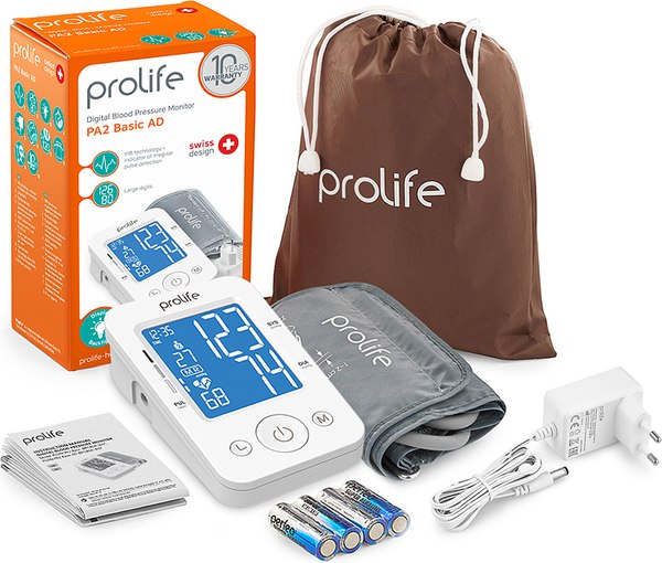Изображение товара Тонометр Prolife PA2 Basic AD (с адаптером)