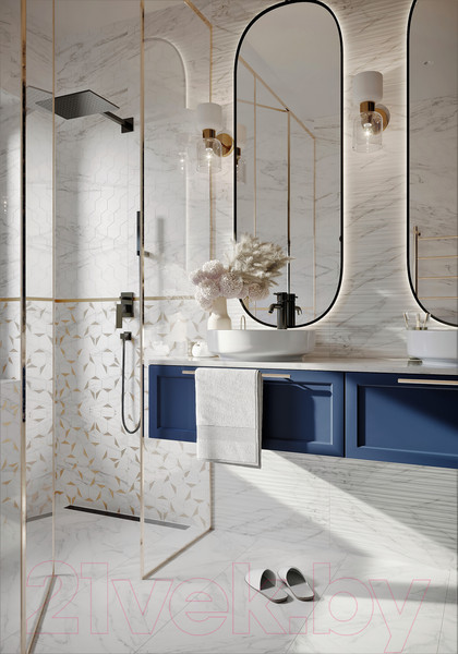 Изображение товара Плитка Beryoza Ceramica Marble белый (300x600)