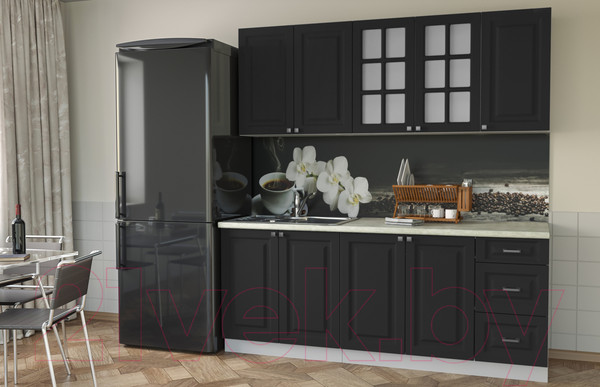 Изображение товара Кухонный гарнитур Интерлиния Мила Деко 2.0 А (пепел/опал светлый)