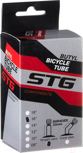 Изображение товара Камера для велосипеда STG 16x1.75/1.95 33мм / Х82407