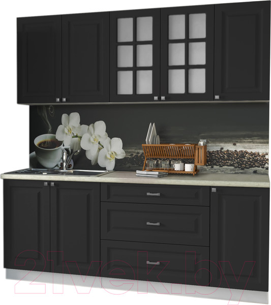 Изображение товара Кухонный гарнитур Интерлиния Мила Деко 2.0 Б (пепел/опал светлый)