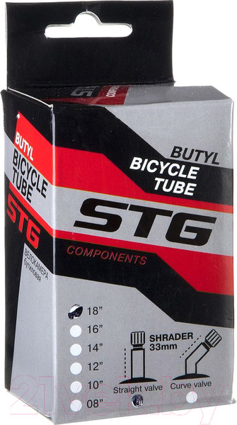Изображение товара Камера для велосипеда STG 18x1.75 33мм / Х82409