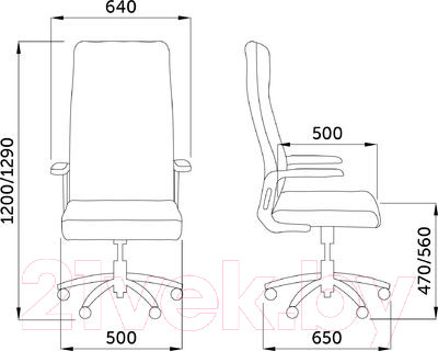Изображение товара Кресло офисное AksHome Leto (ткань/сетка, серый)