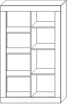 Изображение товара Шкаф Мебель-КМК 1Д Лондон 0467.5 (дуб кентерберри/сосна натуральная)
