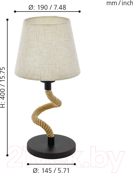 Изображение товара Прикроватная лампа Eglo Rampside 43199