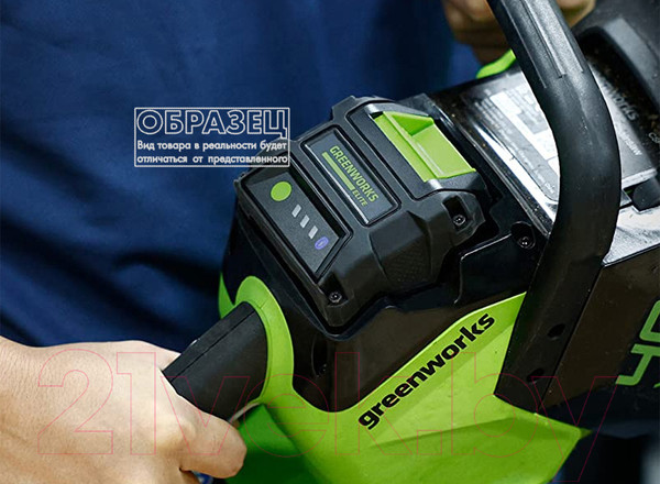 Изображение товара Аккумулятор для электроинструмента Greenworks G40USB2 40V 2Ач / 2939407 (с USB разъемом)