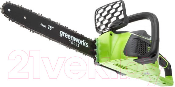 Изображение товара Пила цепная аккумуляторная Greenworks GD40CS15 бесщеточная 40V 35см / 2005707 (без АКБ и ЗУ)