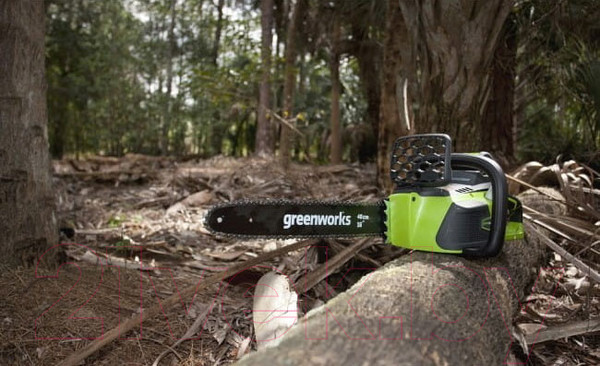 Изображение товара Пила цепная аккумуляторная Greenworks GD40CS15 бесщеточная 40V 35см / 2005707 (без АКБ и ЗУ)