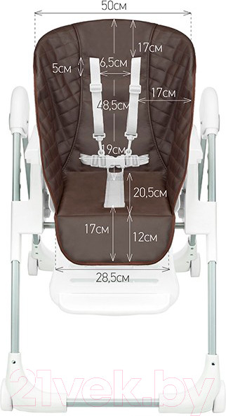 Изображение товара Вкладыш в стульчик для кормления Roxy-Kids RCL-013O (шоколад)