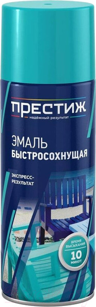 Изображение товара Эмаль ПРЕСТИЖ Акриловая быстросохнущая (425мл, белый)