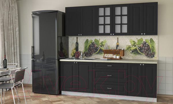 Изображение товара Кухонный гарнитур Интерлиния Мила Деко 2.2 Б (пепел/опал светлый)