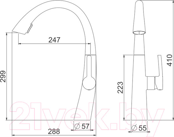 Изображение товара Смеситель Slovarm ES.3508.G