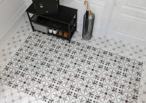 Изображение товара Плитка Cersanit Motley Мелкий Узор MO4A523D (298x298, светло-серый)