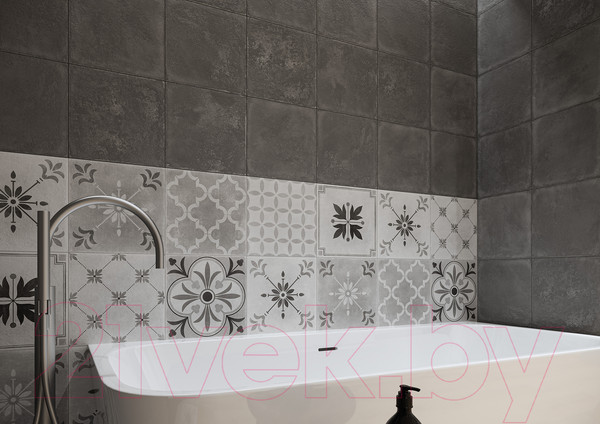 Изображение товара Плитка Cersanit Motley Мелкий Узор MO4A523D (298x298, светло-серый)