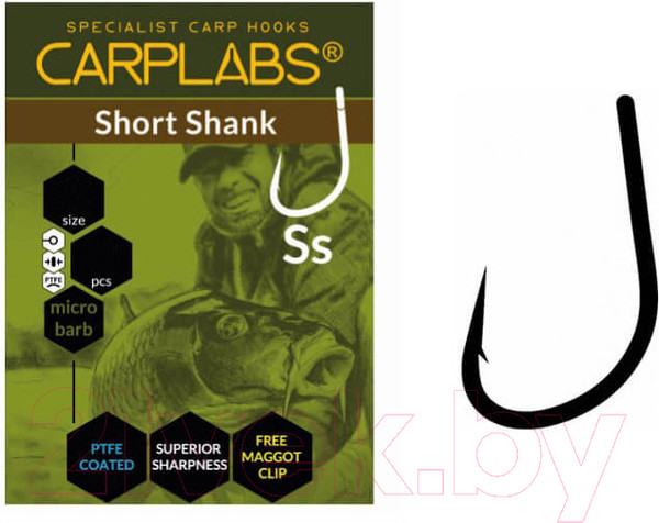Изображение товара Набор крючков рыболовных Carplabs Short Shank № 02 / 765102902 (6шт)