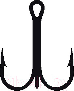 Изображение товара Набор крючков рыболовных KAMATSU Treble Hook Round K-077 № 04 / 514400304 (20шт)