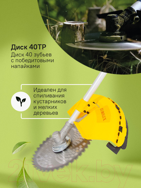 Изображение товара Триммер бензиновый EUROLUX TR-4000T (70/2/26)