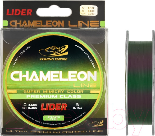 Изображение товара Леска монофильная Fishing Empire Lider Chameleon Line 0.18мм 150м / СН-018