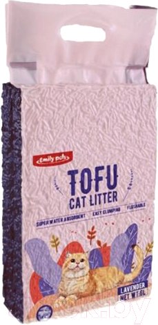 Изображение товара Наполнитель для туалета Emily Pets Tofu с лавандой / TF-005 (6л)