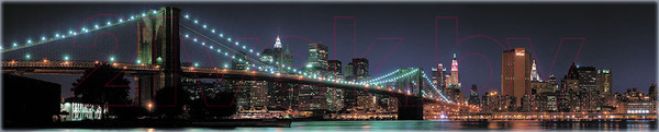 Изображение товара Скиналь Оптион Город. Бруклинский мост 3 (стекло, 2800x600x3)
