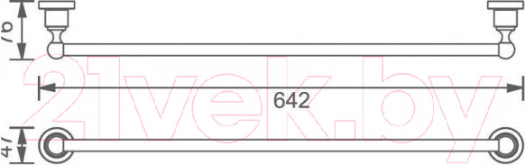 Изображение товара Держатель для полотенца Aquanet 3824