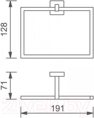 Изображение товара Держатель для полотенца Aquanet 4780