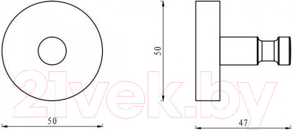 Изображение товара Крючок для ванной Aquanet Flash R1
