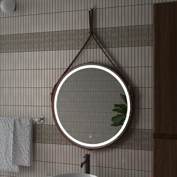 Изображение товара Зеркало Континент Millenium Led D 65 (коричневый)