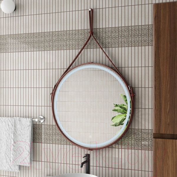 Изображение товара Зеркало Континент Millenium Led D 65 (коричневый)