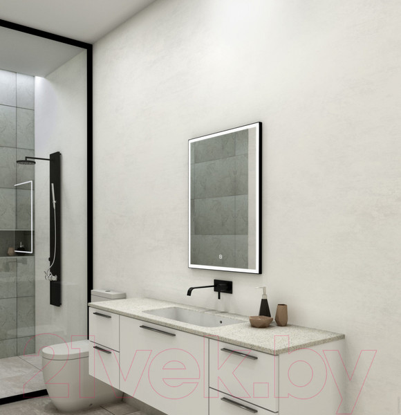 Изображение товара Зеркало Континент Frame Black Led 60x80