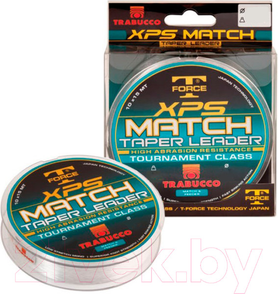 Изображение товара Леска монофильная Trabucco XPS Match Taper Leader / 052-02-010 (10шт)
