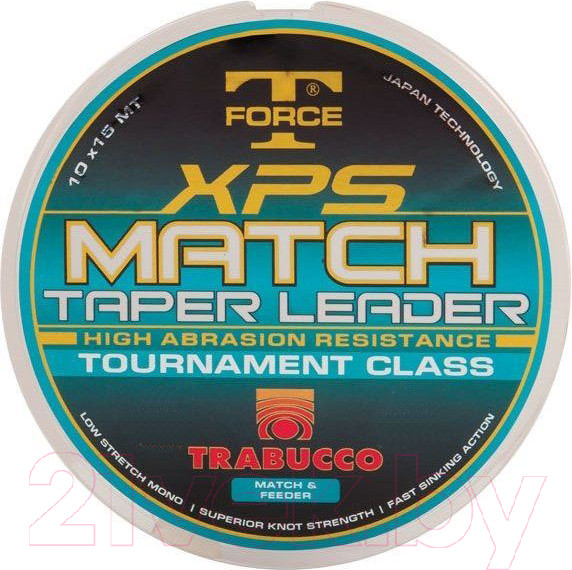 Изображение товара Леска монофильная Trabucco XPS Match Taper Leader / 052-02-010 (10шт)