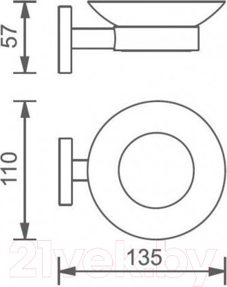 Изображение товара Мыльница Aquanet 4585MB