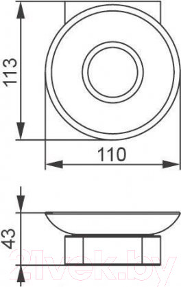 Изображение товара Мыльница Aquanet 5785