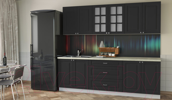 Изображение товара Кухонный гарнитур Интерлиния Мила Деко 2.4 Б (пепел/опал светлый)