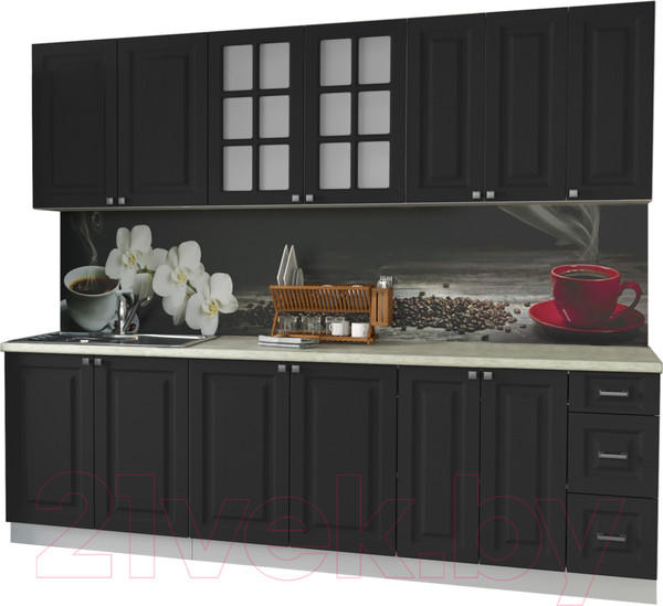 Изображение товара Кухонный гарнитур Интерлиния Мила Деко 2.5 А (пепел/опал светлый)