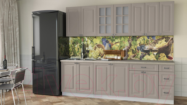 Изображение товара Кухонный гарнитур Интерлиния Мила Деко 2.5 Б (луна/травертин серый)