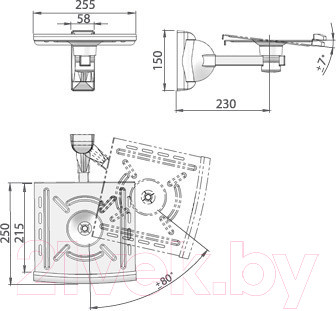 Изображение товара Кронштейн под аппаратуру Electric Light КБ-01-25 (черный)