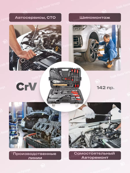 Изображение товара Универсальный набор инструментов ForceKraft FK-41421-5