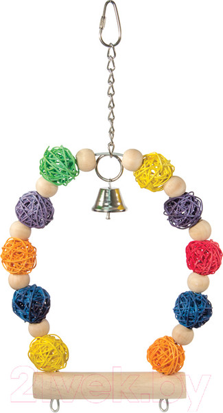 Изображение товара Игрушка для птиц Triol Качели с шариками / 52171039