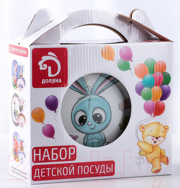 Изображение товара Набор столовой посуды Доляна Крош / 3850486 (3 предмета)