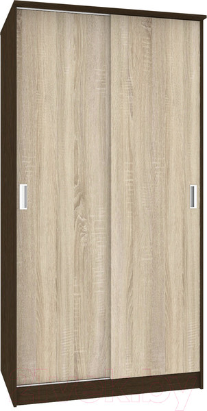 Изображение товара Шкаф-купе Кортекс-мебель Лагуна ШК01-00 (венге/дуб сонома)