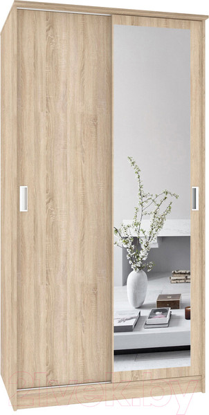 Изображение товара Шкаф-купе Кортекс-мебель Лагуна ШК01-01 (дуб сонома)