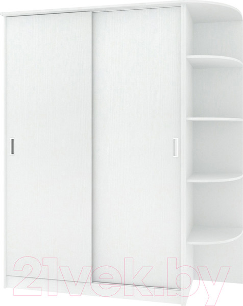 Изображение товара Шкаф-купе Кортекс-мебель Лагуна ШК05-00 (белый, правая консоль)