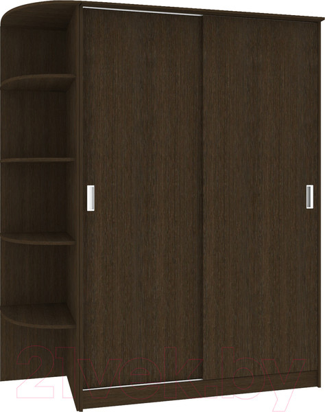 Изображение товара Шкаф-купе Кортекс-мебель Лагуна ШК05-00 (венге, левая консоль)