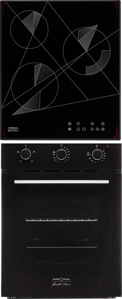 Изображение товара Комплект встраиваемой техники Krona Breve 45 BL + Fidato 45 BL